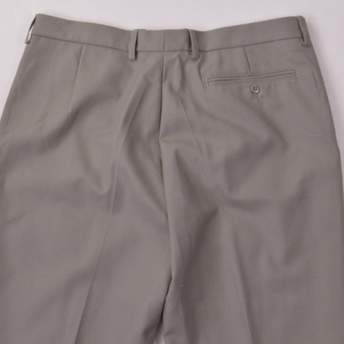French Terre de France Military Dress Chinos 96C 36x37 Grey Unfinished Hem 1992 - Picture 6 of 7