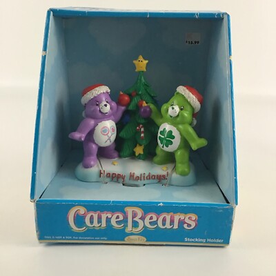 Care Bears Christmas Stocking Holder Good Luck Share Bear Holiday Vintage 2005 1