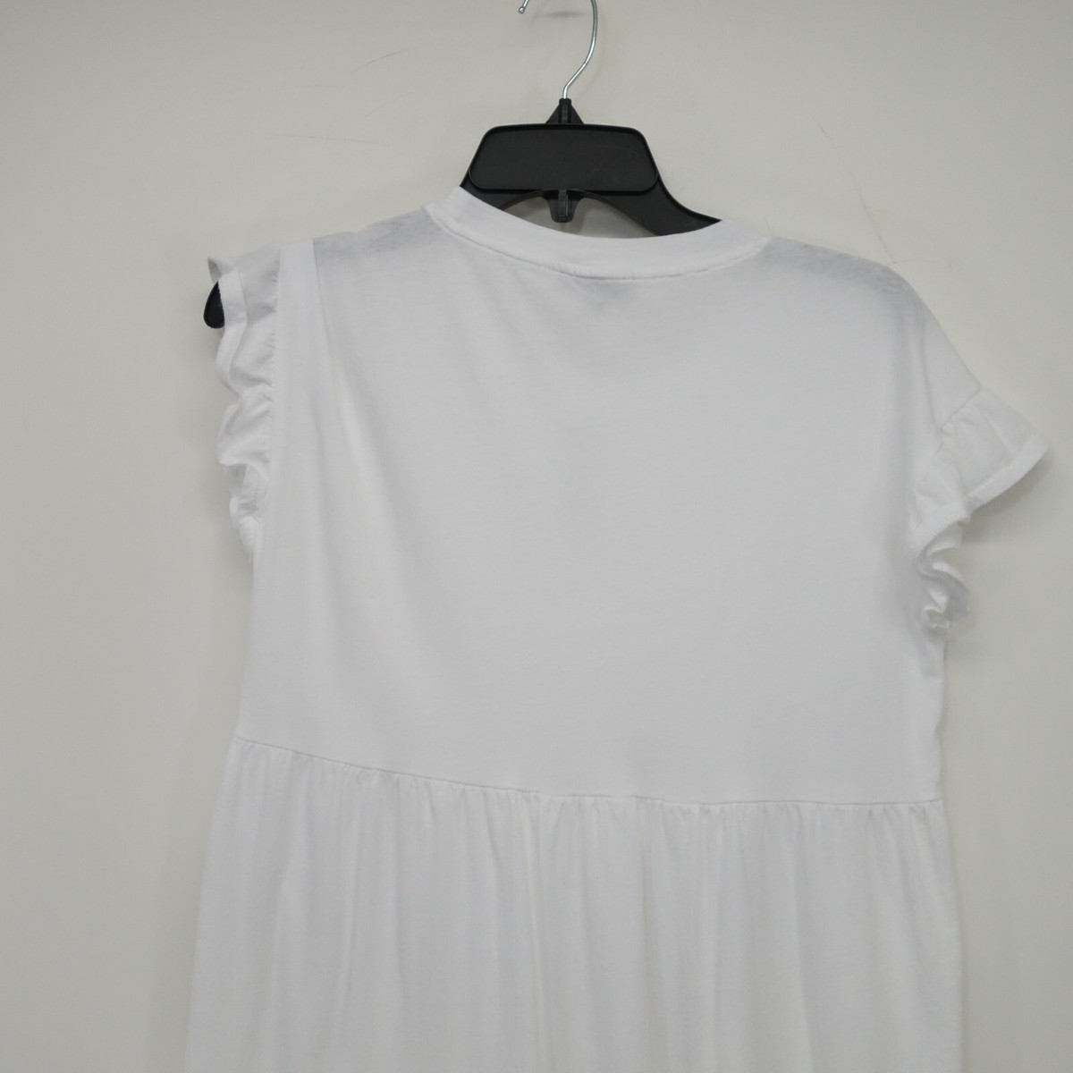 J. CREW Factory Plain White Swingy Tiered Jersey Shirt Dress Size US XS |  eBay