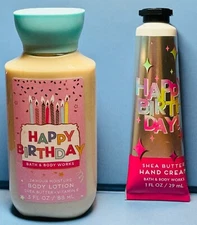 NEW - HAPPY BIRTHDAY - 2PC TRAVEL GIFT SET - Bath & Body Works - FREE SHIP
