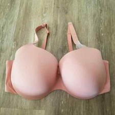 NWT Auden Rose Pink Lightly Lined Demi Coverage Underwire Bra Size 46DD