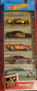 hot wheels flames 5 pack 2019