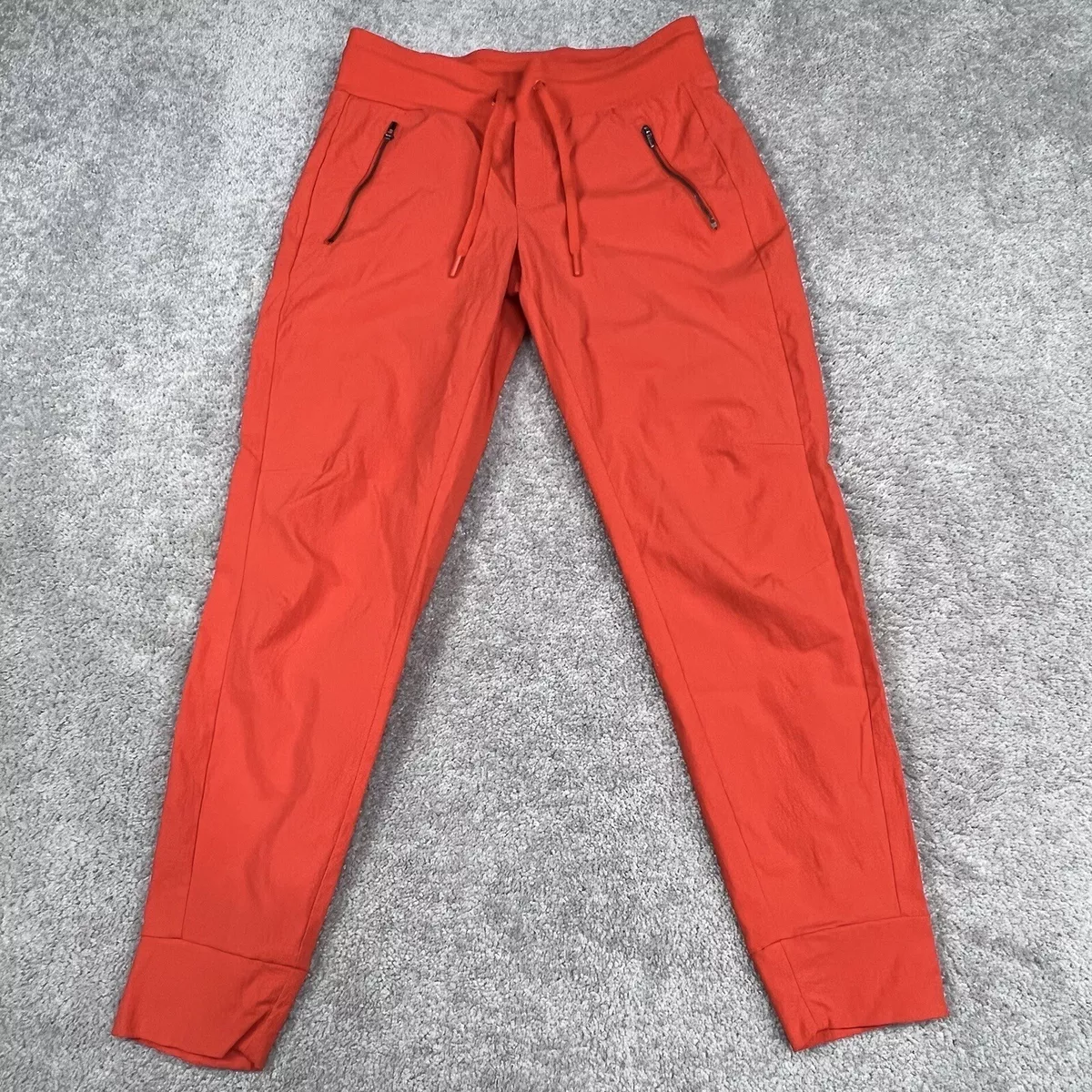 Athleta Trekkie North Jogger Pants Women's 4 Nylon Stretch Athletic Red  Orange