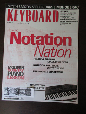 KEYBOARD MAGAZINE MARCH 2004 MUSIC NOTATION NATION FINALE & SIBELIUS