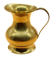 Messing Krug / Vase, h=11,3cm, &Oslash; 8 cm, VINTAGE