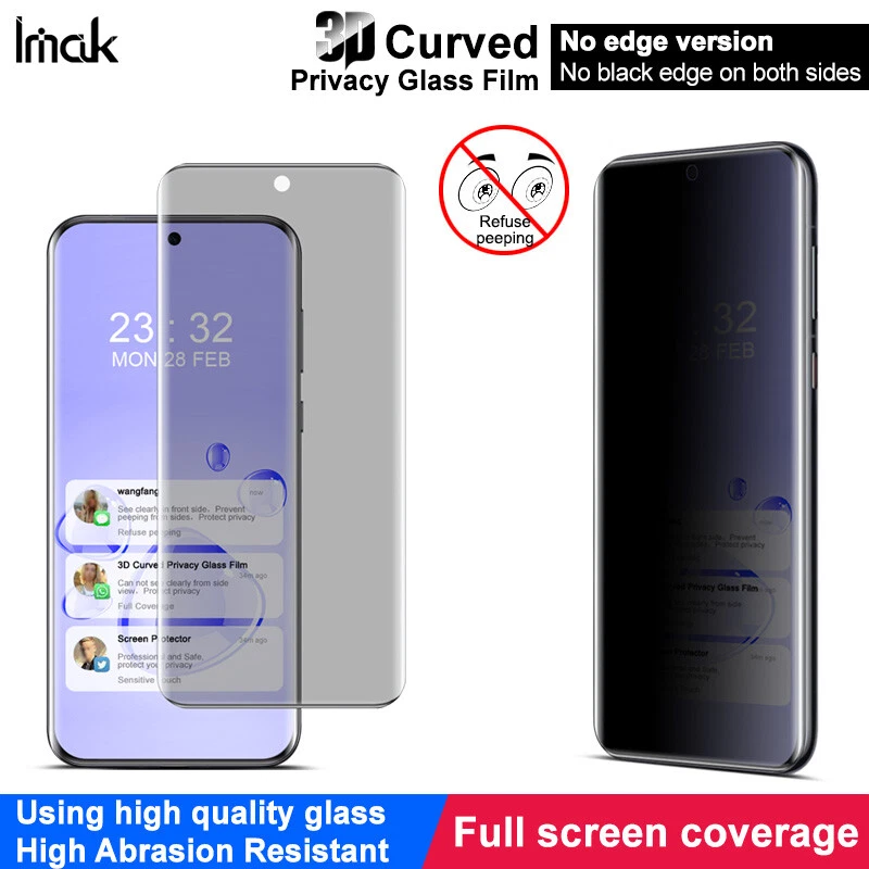 Protector de pantalla de privacidad sin vidrio para Huawei Pura 70 Ultra Pro+ imak 3D Foto 3 de 4