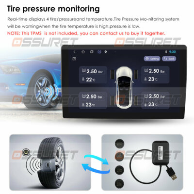 Car Tire pressure monitoring system TPMS for HIZPO autoradio Parts
