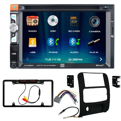 For Jeep 2002-2007 Liberty CD/DVD Bluetooth Car Stereo Double DIN Dash Kit +Cam