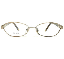 Anne Klein Eyeglasses Frames AK 9105 532 Brown Gold Round Full Rim 49-15-135