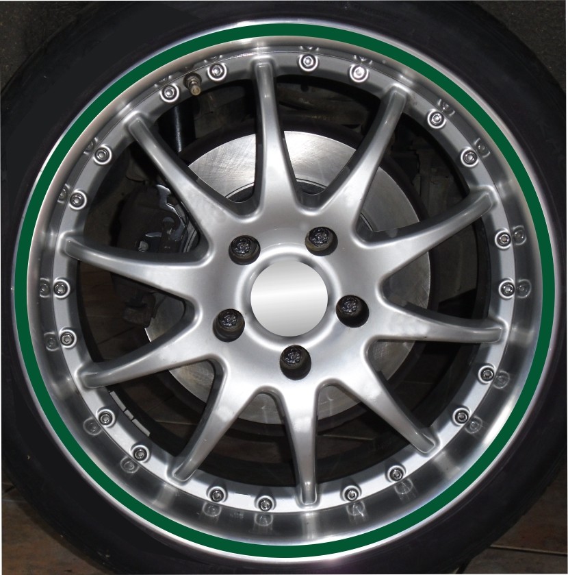 Felgenrandaufkleber Set - 4mm Breite Ringe Für Auto & Moped