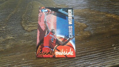 97-98 FLEER #9 OF15I/O INSIDE OUTSIDE CHRIS WEBBER  BASKETBALL CARD