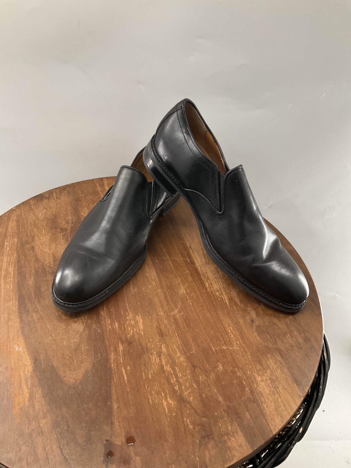 Venetian Black Leather Shoes C11625 