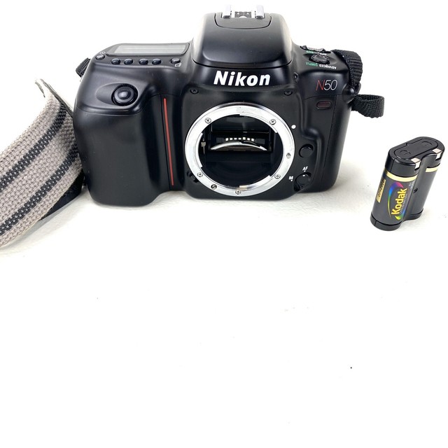 Nikon N50 Quartz Date 35mm Film SLR Camera body And Strap Only. eBay