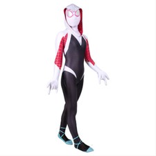 Spider-Man: Into the Spider-Verse Kids Gwen Stacy Suit Cosplay Costume Jumpsuit