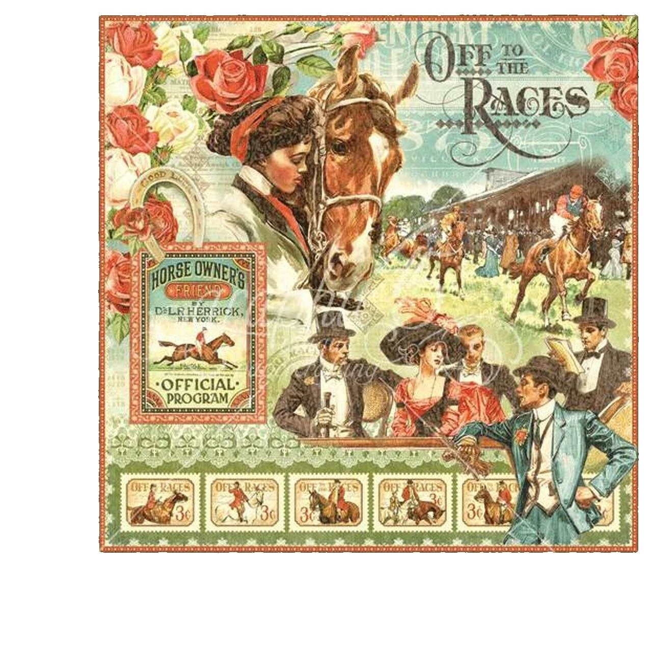 Caballos Cartulina para colecciones de Recortes