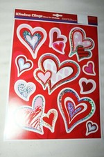 Valentine's Day Window Clings VALENTINE HEARTS