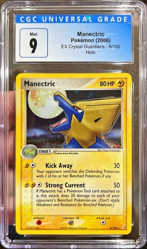 Manectric graded CGC 9 for sale on eBay