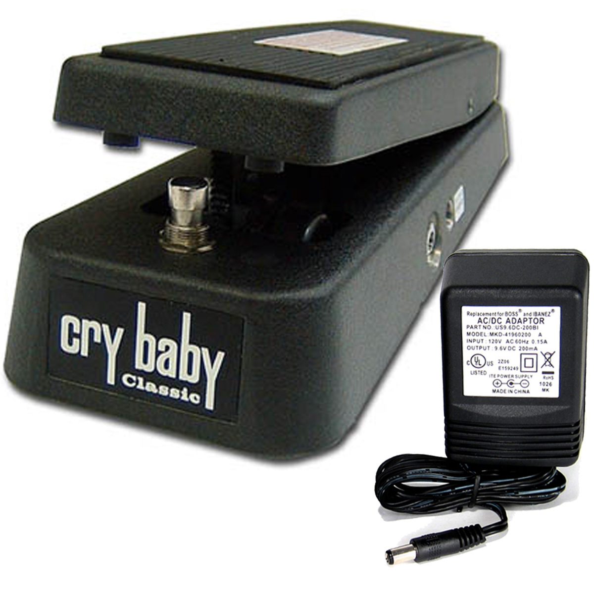 Dunlop GCB95F Crybaby Classic Wah Pedal w/ 9v power supply