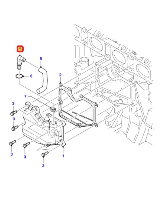 NEW GENUINE FORD MONDEO MK3 2000-2007 CRANKCASE OIL BREATHER VALVE ...