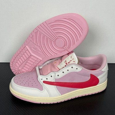 Travis Scott Jordan 1 Retro Low OG SP Sail Tropical Pink Men's - Fast Shipping