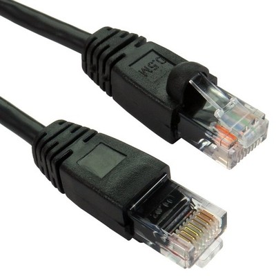 Cables Direct 5m Snagless Cat5e Patchkabel - Schwarz