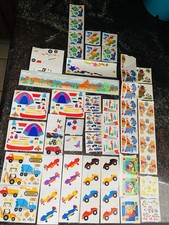 Big Lot of VTG Stickers Sandy Lion  Mrs Grossman - Fuzzy, Shimmery  Character