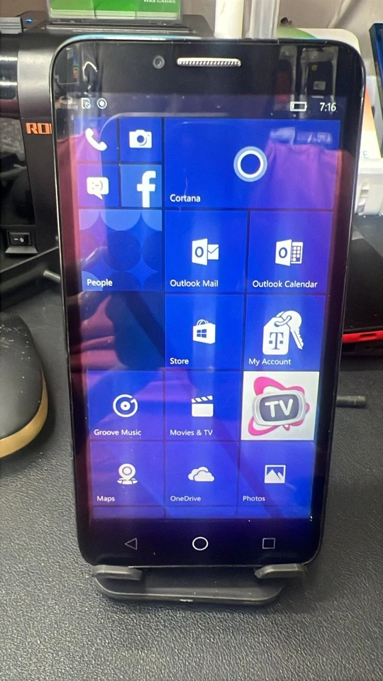 UNLOCKED Alcatel Fierce XL 5055W rare WINDOWS smartphone VERY GOOD CONDITION 4G - Image 2 of 3