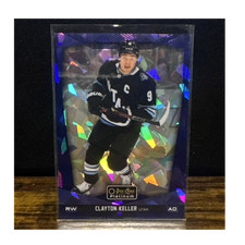 2024-25 O-Pee-Chee Platinum Clayton Keller Blue Fragments #117 Utah Mammoth