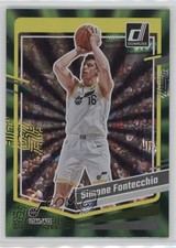 2023-24 Panini Donruss Holo Green Laser Simone Fontecchio #143 0d7t