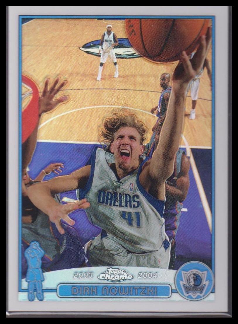 2003-04 Topps Chrome #41 Dirk Nowitzki Refractors