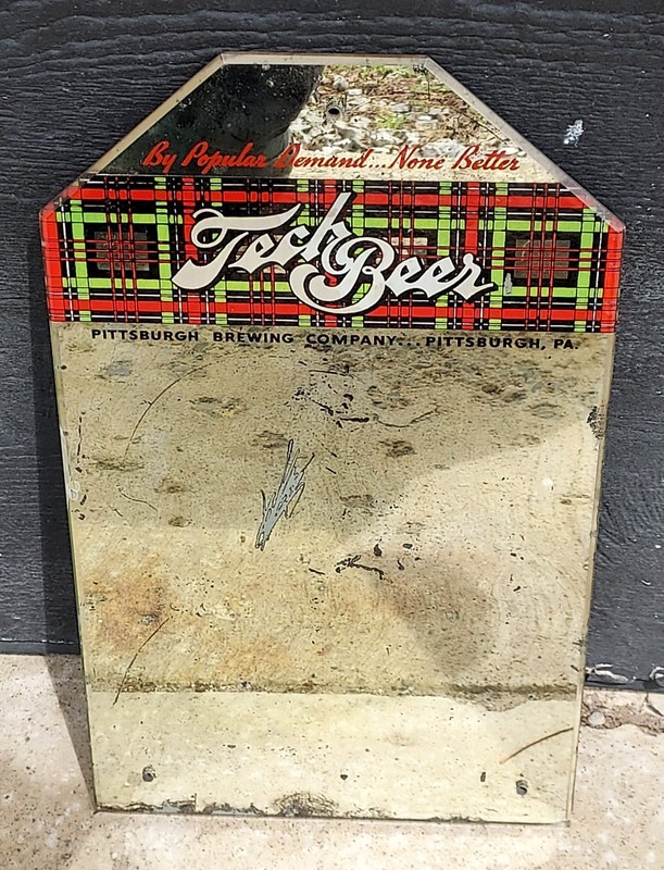 Rare TECK BEER PITTSBURGH BREWING  Advertising Tavern/Bar MIRROR