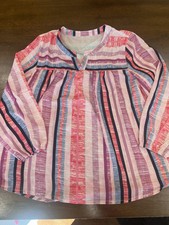 Women  s Striped Shirt Unbranded Small