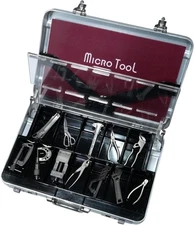 12 Types Micro Tool Set Miniature Collectibles Attaché Case Japan