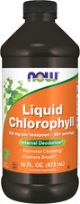 NOW Supplements Liquid Chlorophyll, Super Concentrated Internal Deodorizer 16 OZ