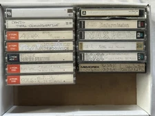 USED MIXED AUDIO CASSETTE TAPE LOT SOLD AS BLANKS TDK MAXELL SONY FUJI 60 90 MIN