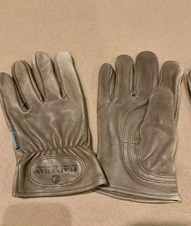 Guantes de cuero grandes suaves Cabretta marrón claro nuevo sin etiquetas 2 pares (4 piezas) Foto 2 de 4