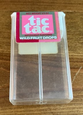 Vintage 1970s/1980s Tic Tac WILD FRUIT DROPS Empty Box