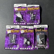 Reaper Miniatures: Lot Of 5 Unpainted Unassembled Sealed Figures Metal B2185