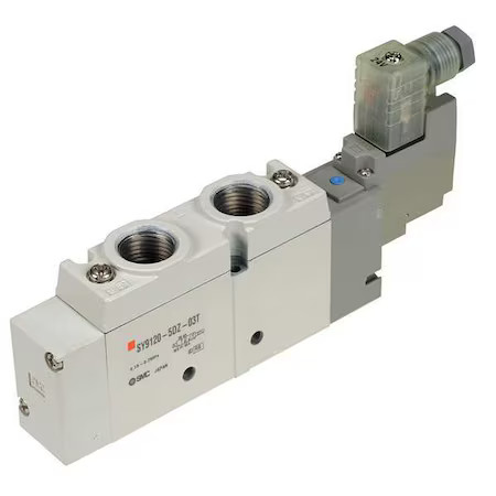 Smc Sy9120-5Dz-03T Solenoid Air Control Valve, 1/8 In, 24Vdc