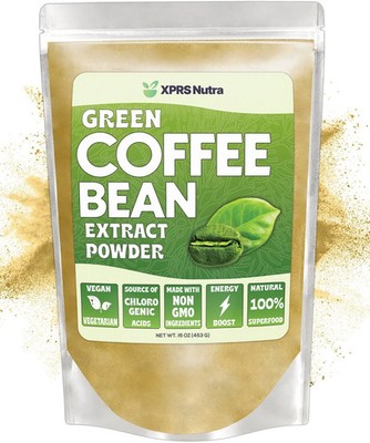 GREEN COFFEE BEAN EXTRACT POWDER Clean Energy Weight Management Chloregenic Acid