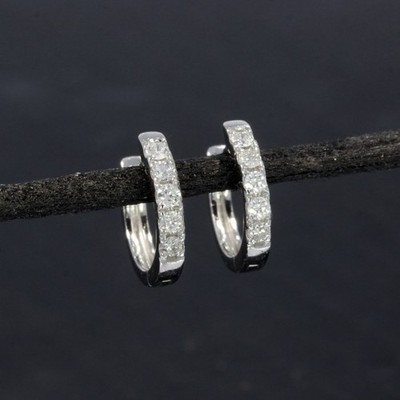 Wert 670   Brillant Creolen (0,12 carat) in 900 Platin
