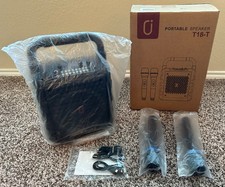 Portable Speaker / Karaoke Machine with 2 Microphones, Party Lights, T18-T, NEW