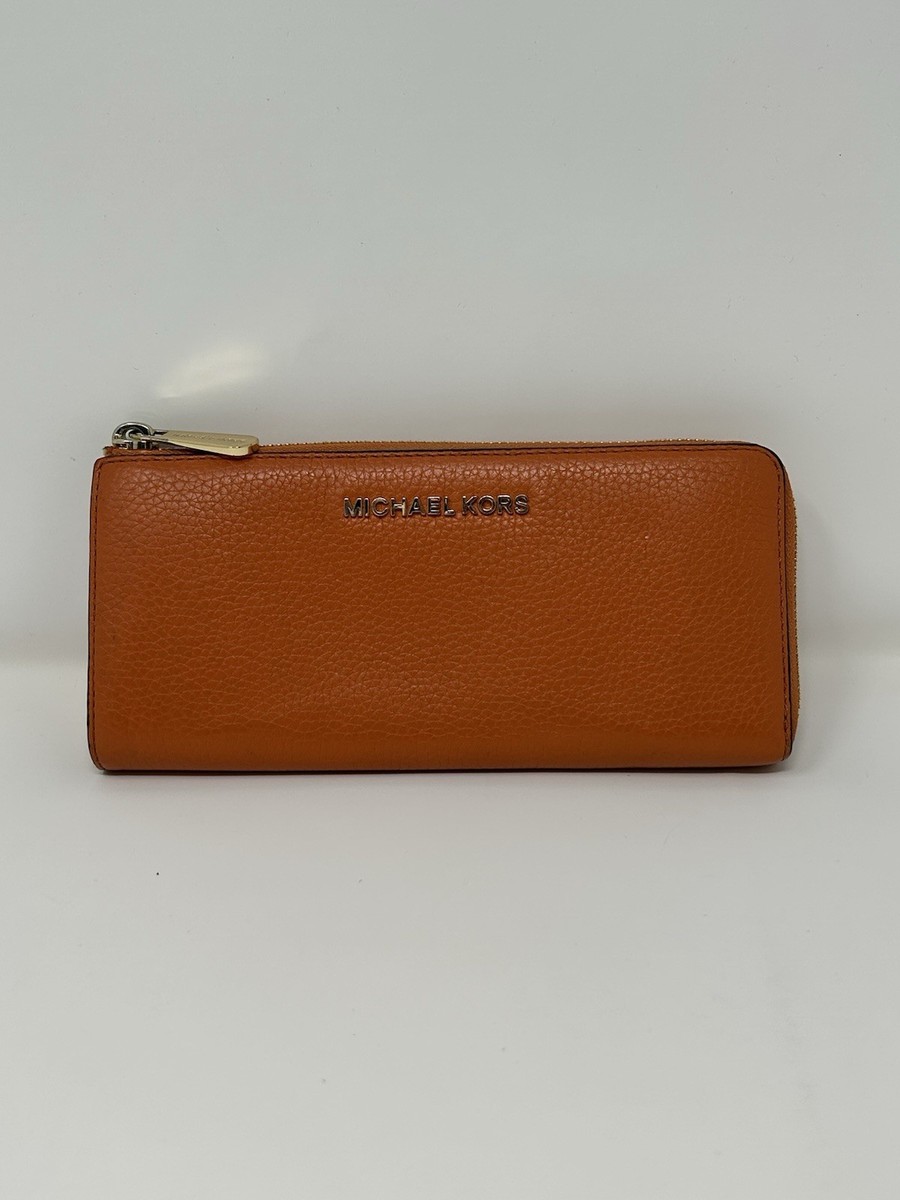 Orange Michael Kors Wallet Women Used