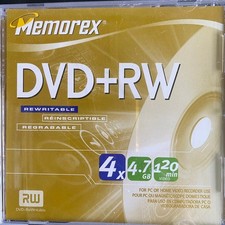Memorex DVD RW Rewritable 4x 4.7GB 120min Video Data Blank Media Disc