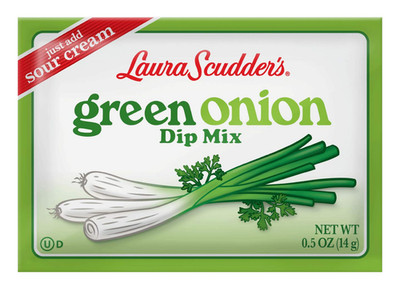 Laura Scudders Green Onion Dry Dip Mix and Seasoning - Great for Vegetables, Chi