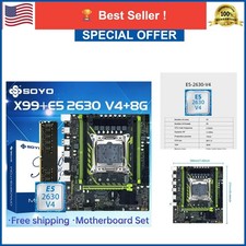 SOYO X99 LGA 2011-3 Motherboard Bundle with Xeon E5 2630 V4 CPU and DDR4 RAM