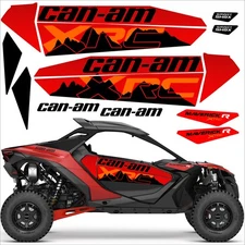 Can-am Maverick R XRS 2UP UTV Decals Stickers Set Graphics Kit