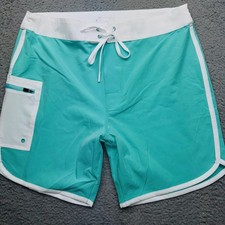 Zyia Active Board Shorts Mens Medium Swim Trunks Drawstring Pocket Quick Dry