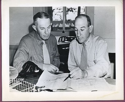 1942 USMC Marine Generals Julian Smith & Allen Turnage Original 8x10 Press Photo