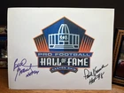 Bud Grant & Paul Krause signed 8x10 Glossy Minnesota Vikings Hall of Fame HOF